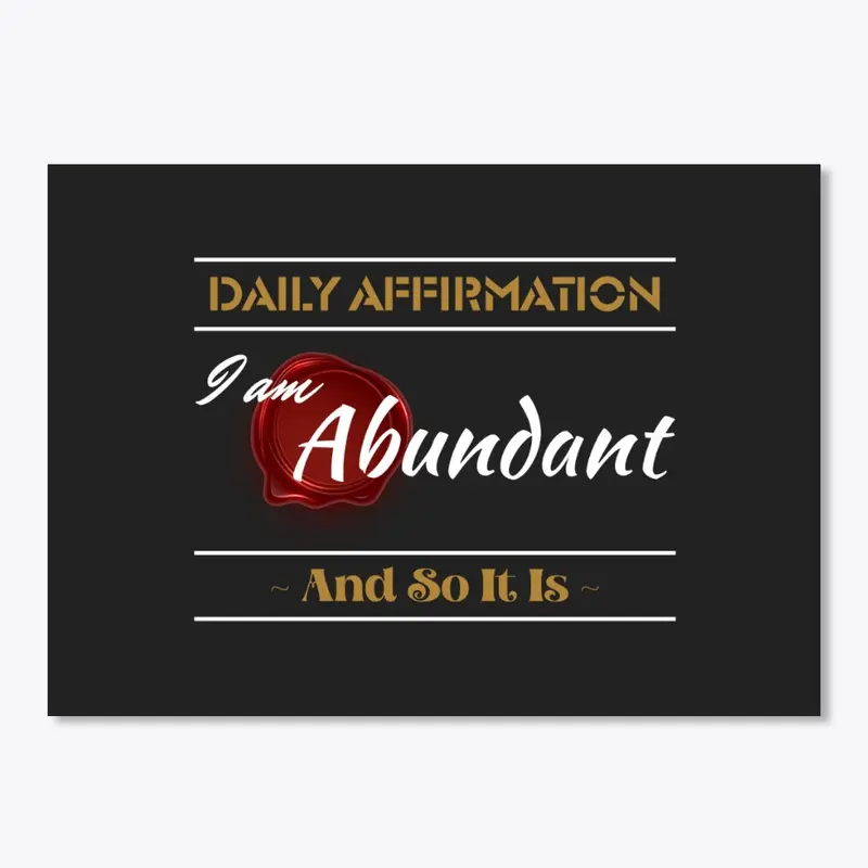 'I AM' Affirmations Range (AbundantD)