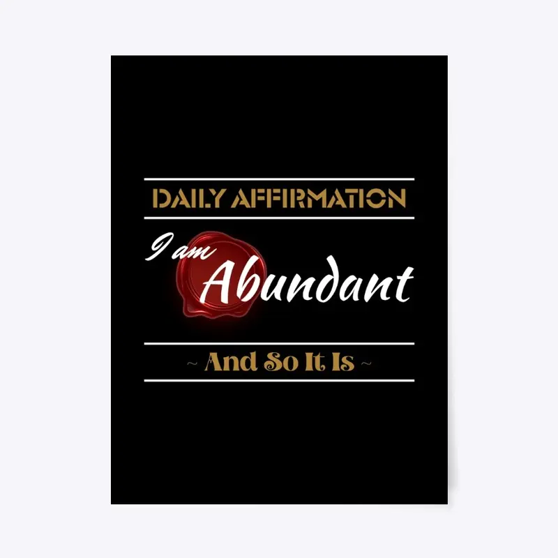 'I AM' Affirmations Range (AbundantD)